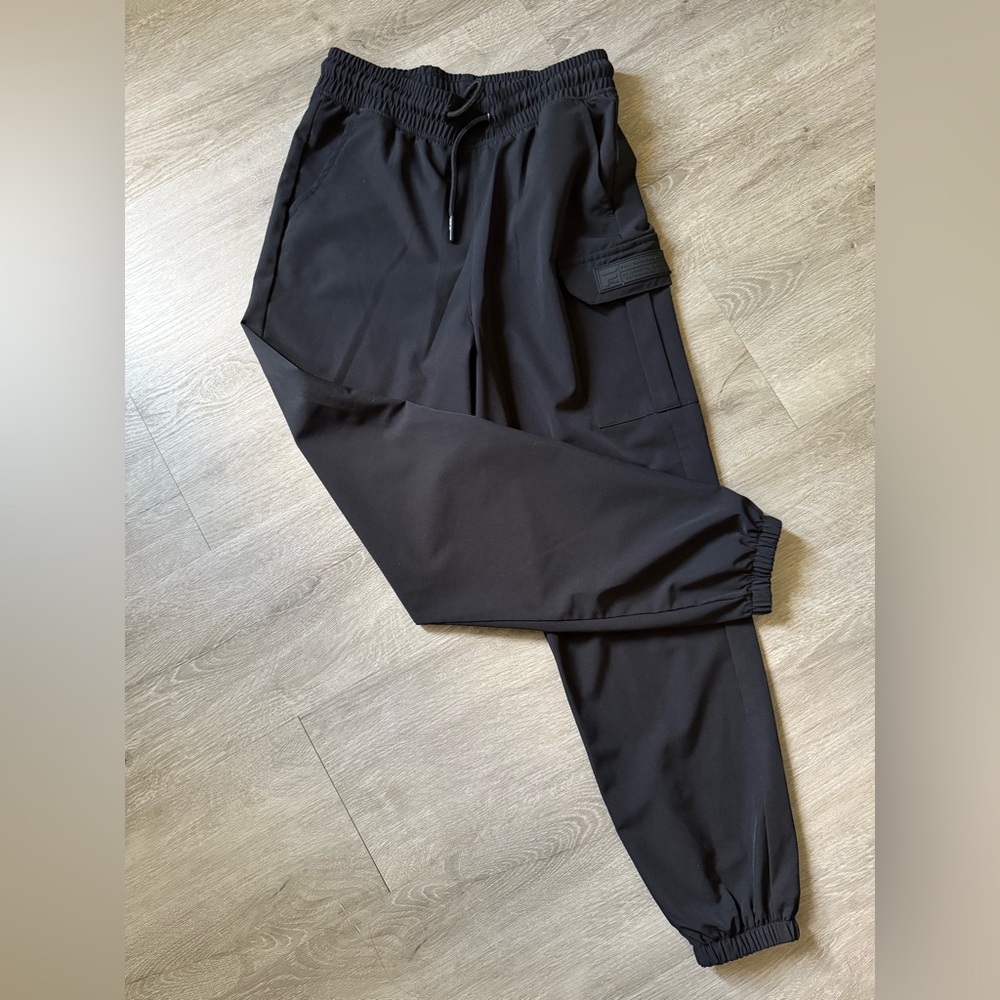 39. Fila Black Cargo Pants